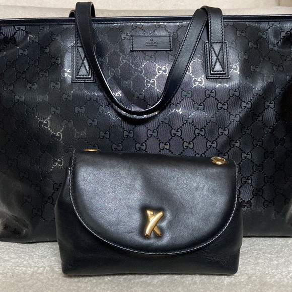 authentic gucci grey GG imprime large tote bag - Picture 15 of 15